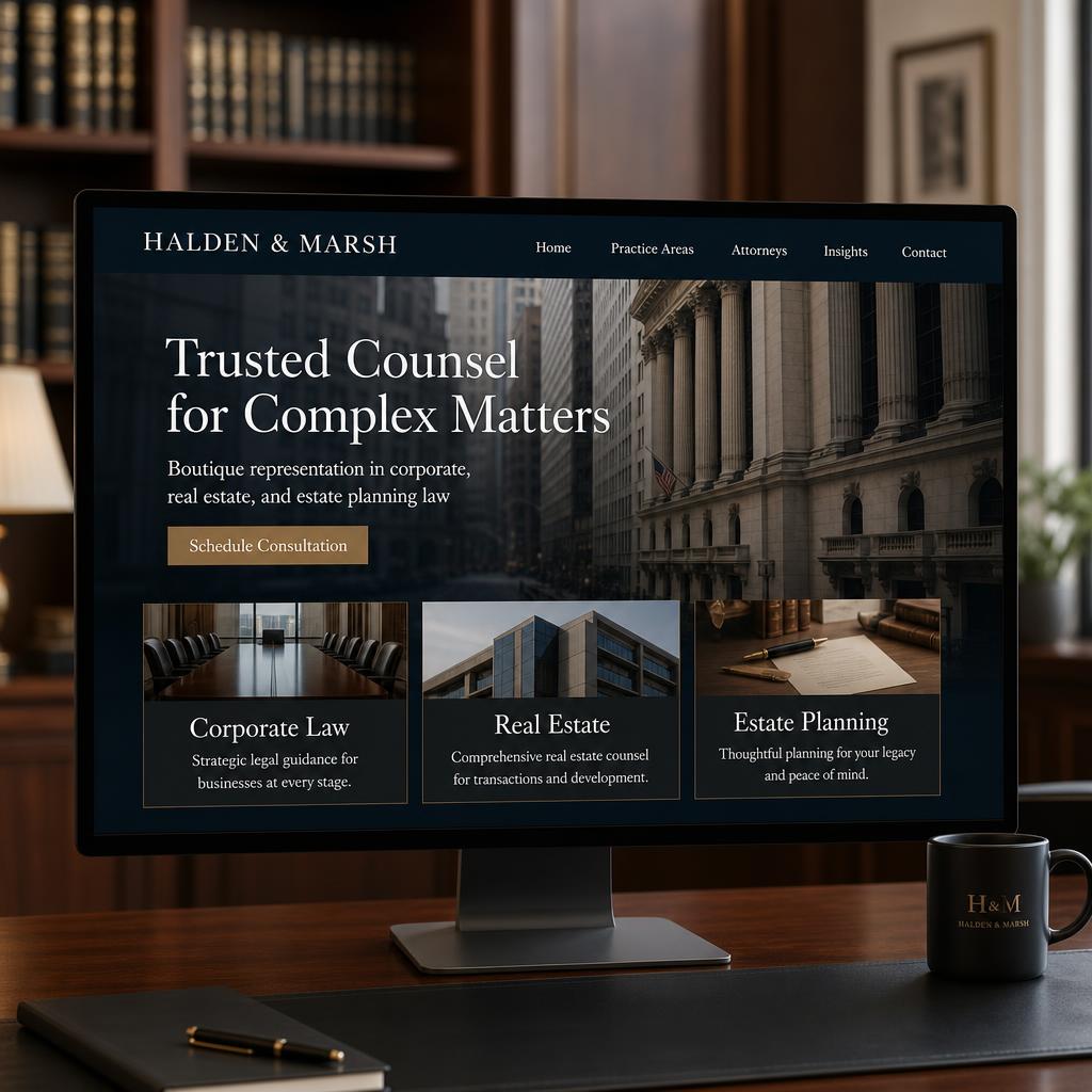 Halden & Marsh — Boutique Law Firm website